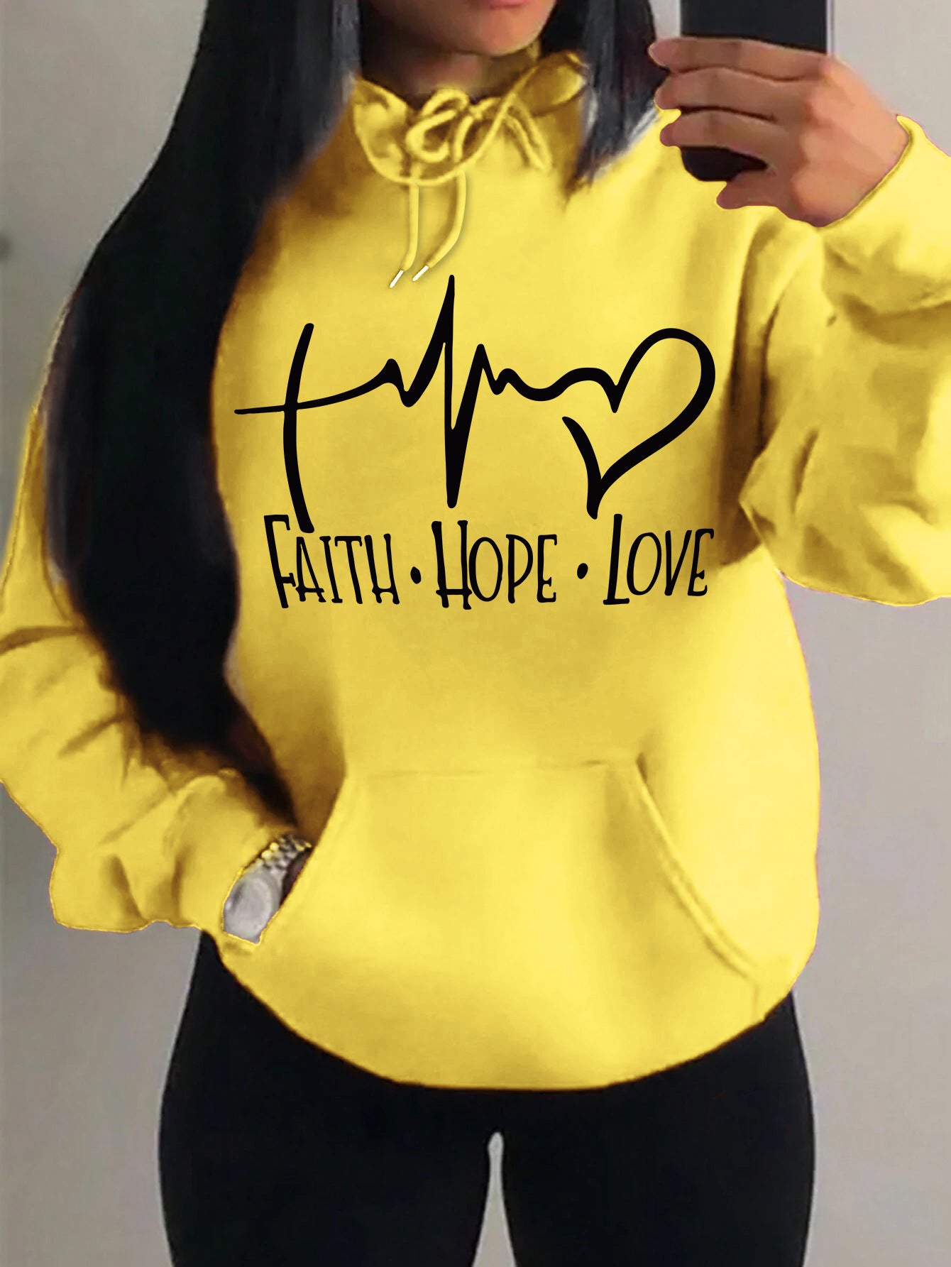 women-faith-hope-love-graphic-hoodie-mustard-yellow-pullover-sweatshirt