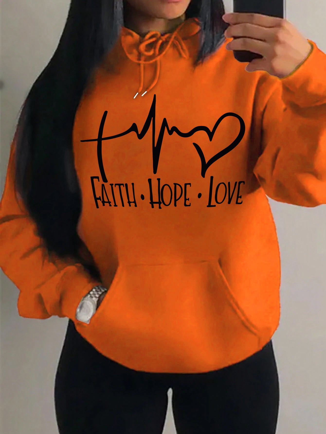 women-faith-hope-love-graphic-hoodie-orange-pullover-sweatshirt