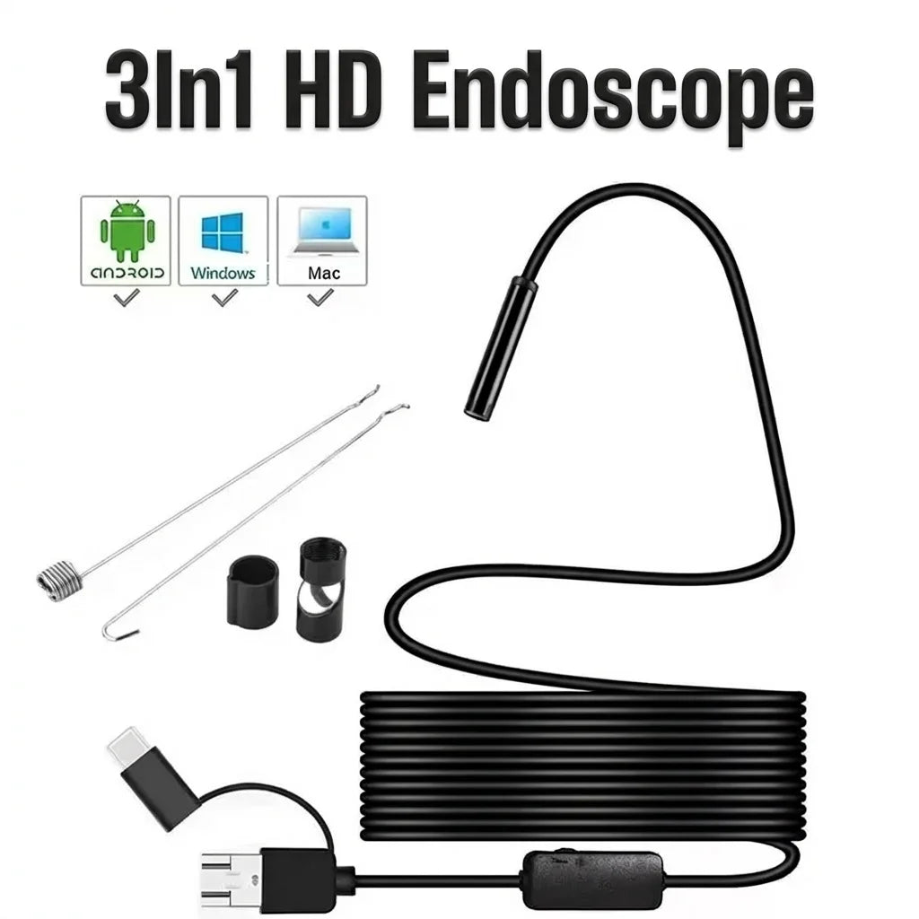 8mm Endoscope Camera 720P HD USB Endoscope