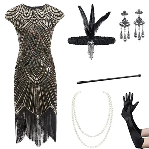 Foreign trade European and American 1920 retro women's sequined dress Gatsby ball tassel dress stage performance clothing suit Nexsora Home Foreign trade European and American 1920 retro women's sequined dress Gatsby ball tassel dress stage performance clothing suit Foreign trade European and American 1920 retro women's sequined dress Gatsby ball tassel dress stage performance clothing suit  Nexsora Home