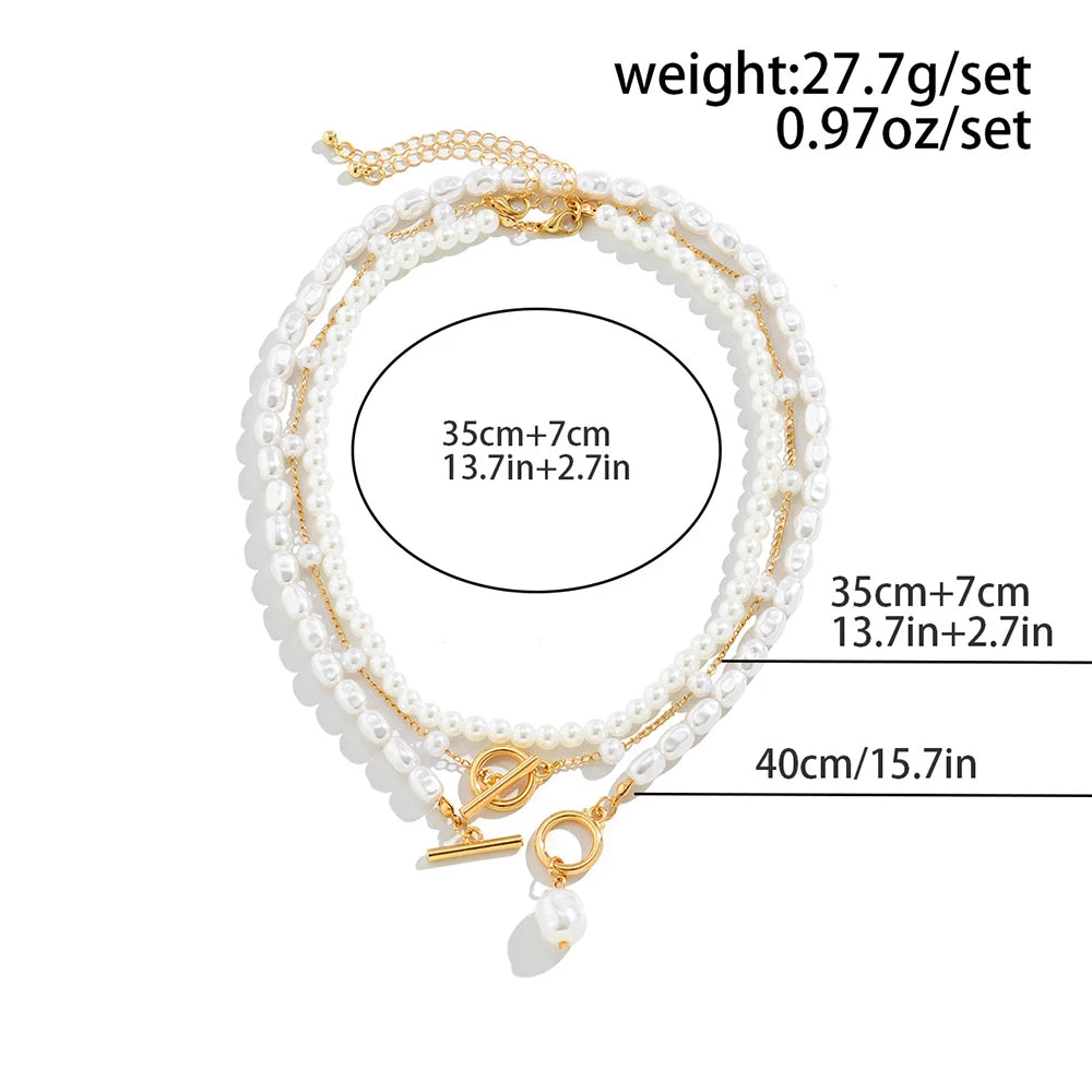 Pearl Multi-Layer Choker Necklace