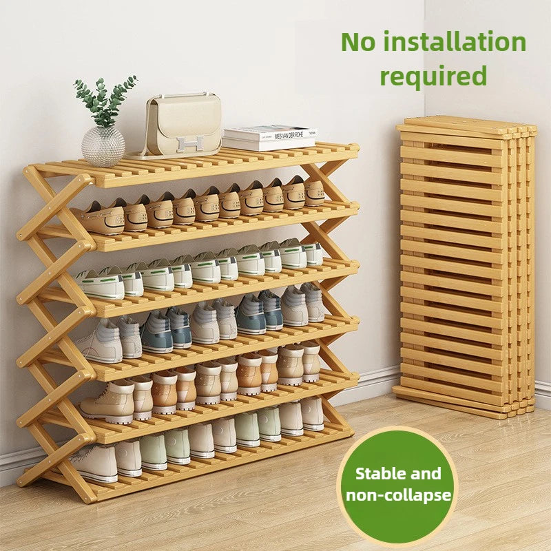 Portable Folding Shoe Rack – Multi-Tier Organizer
