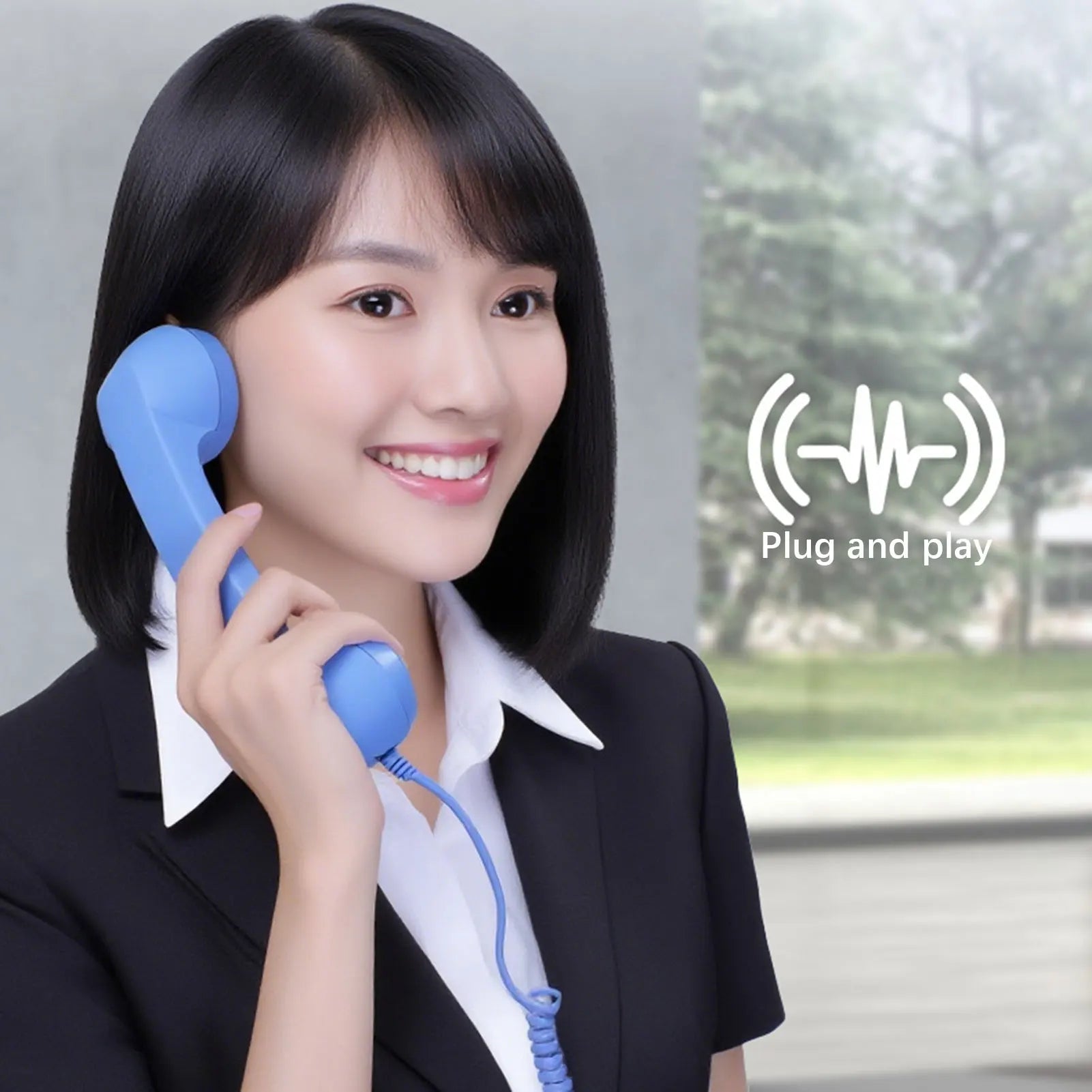 Retro Wired Type-C Telephone Handset