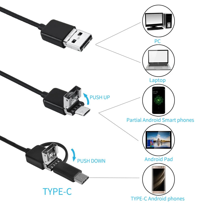 8mm Endoscope Camera 720P HD USB Endoscope