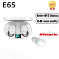 E6S TWS Bluetooth Earbuds – ANC, Wireless, Waterproof, with Mic, 24Hr Battery
