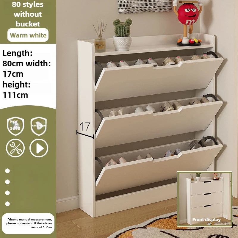 Tipping Bucket Shoe Cabinet – Large Capacity Entrance Storage
