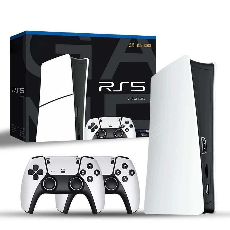 RS5 Retro TV Game Console — 20,000+ Games, 64GB, 4K, Wireless Controllers