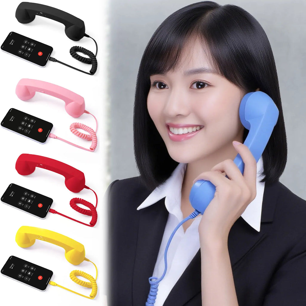 Retro Wired Type-C Telephone Handset