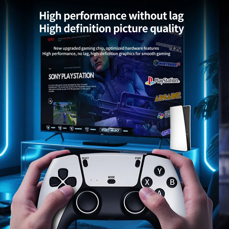 RS5 Retro TV Game Console — 20,000+ Games, 64GB, 4K, Wireless Controllers