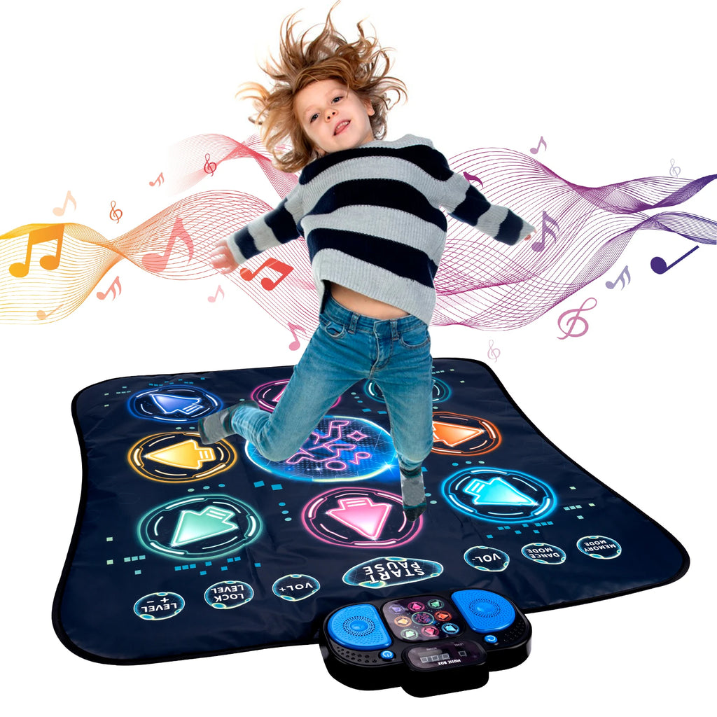 Kids Electronic Dance Mat — 9 Levels, Dual Player, Music Floor Blanket
