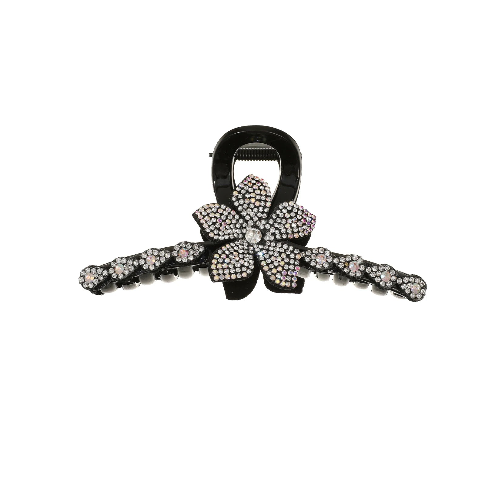 Rhinestone Flower Hair Claw Clips