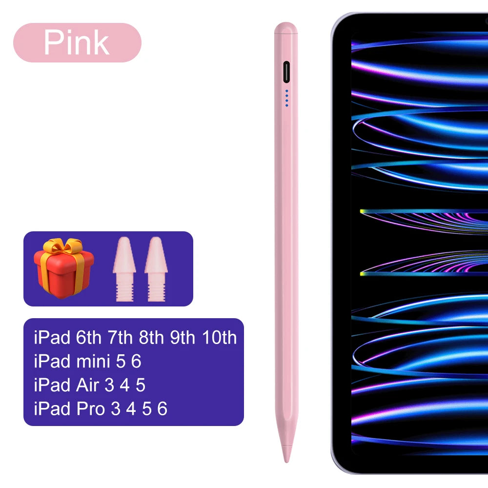 DANYCASE Active Stylus Pen | Compatible with iPad 2018–2025 | Palm Rejection | Type-C Charging
