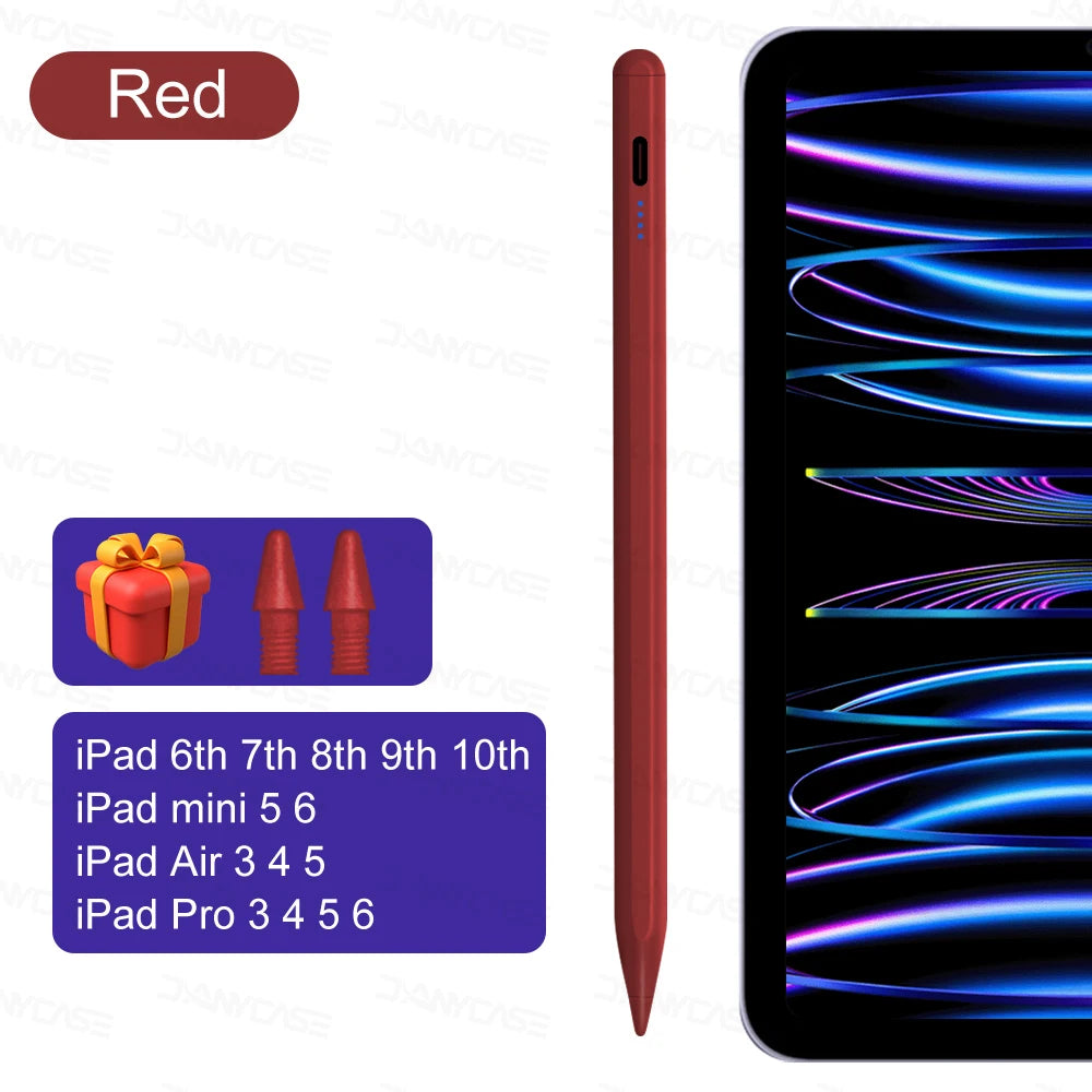 DANYCASE Active Stylus Pen | Compatible with iPad 2018–2025 | Palm Rejection | Type-C Charging