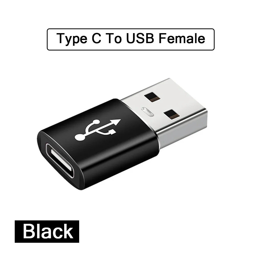 USB-A to USB-C OTG Adapter (2-Pack) for MacBook, Samsung & iPhone