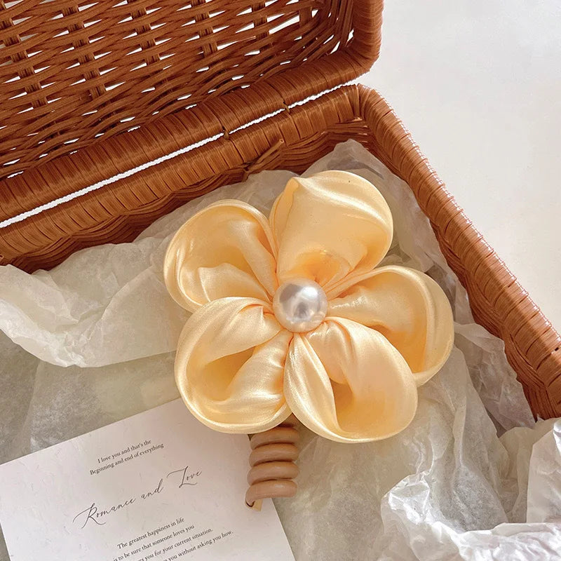 Floral Ponytail Hair Coil