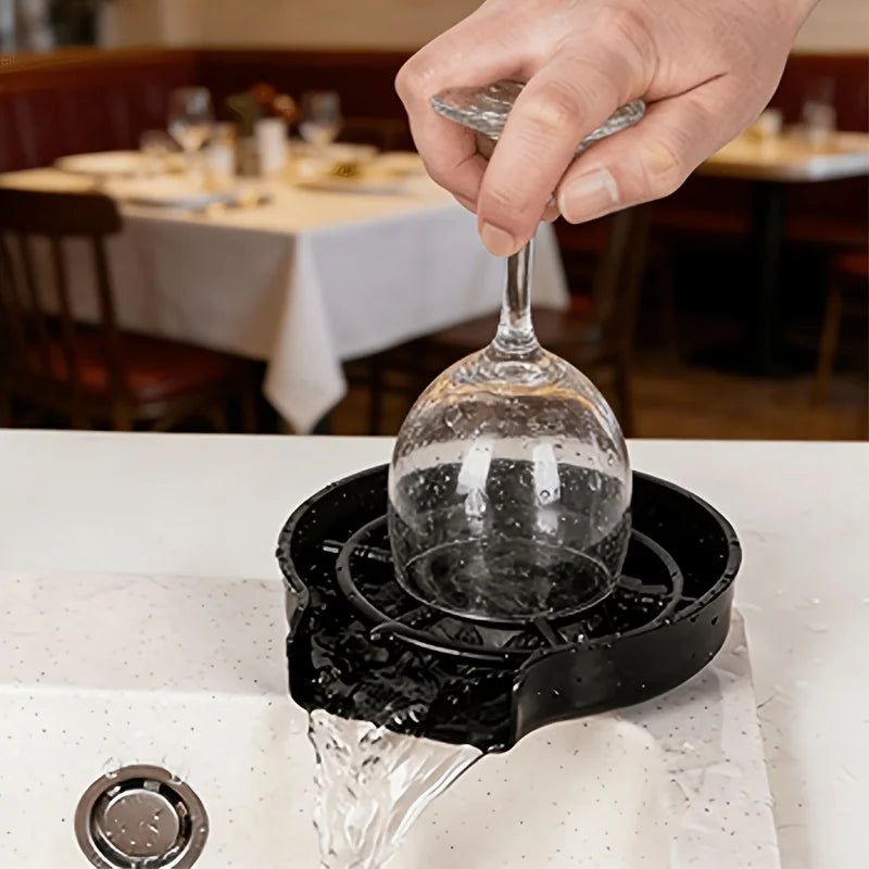Automatic Glass Washer & High-Pressure Cup Cleaner – For Beer Glasses, Mugs, Stemware & More