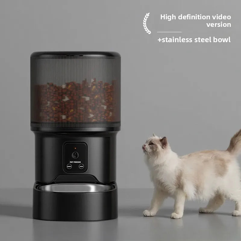 WiFi Smart Pet Feeder & Water Fountain Set with Camera