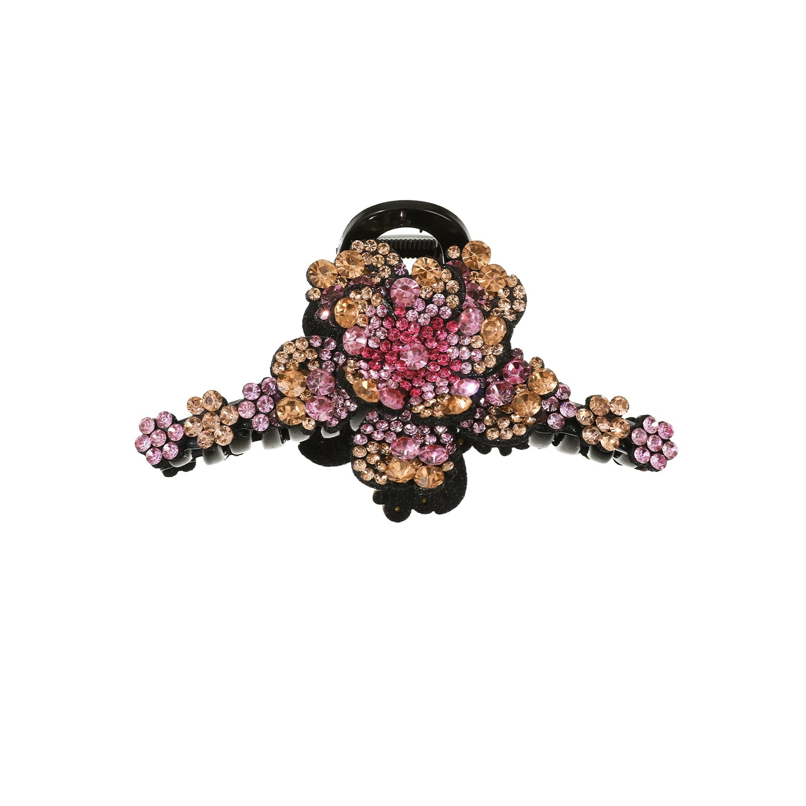 Rhinestone Flower Hair Claw Clips