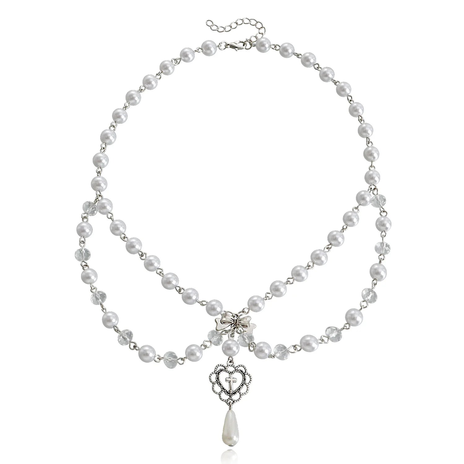 Butterfly Heart Fairycore Choker Necklace