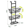Drill-Free Bathroom Shelf – 3-Layer Over-Door Hanging Organiser
