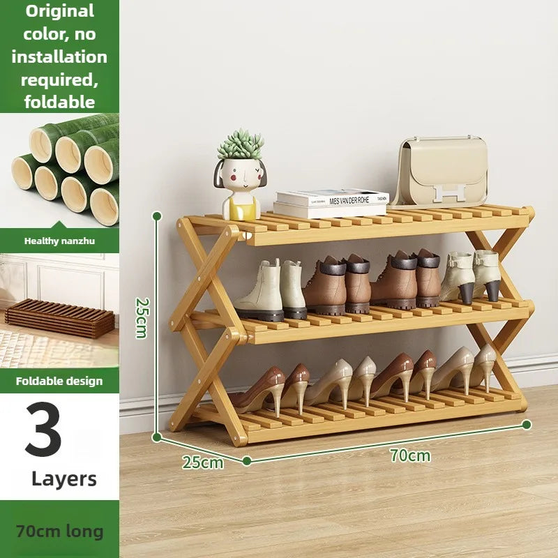Portable Folding Shoe Rack – Multi-Tier Organizer