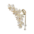 Butterfly Flower Hair Claw Clip with Pearl Pendant