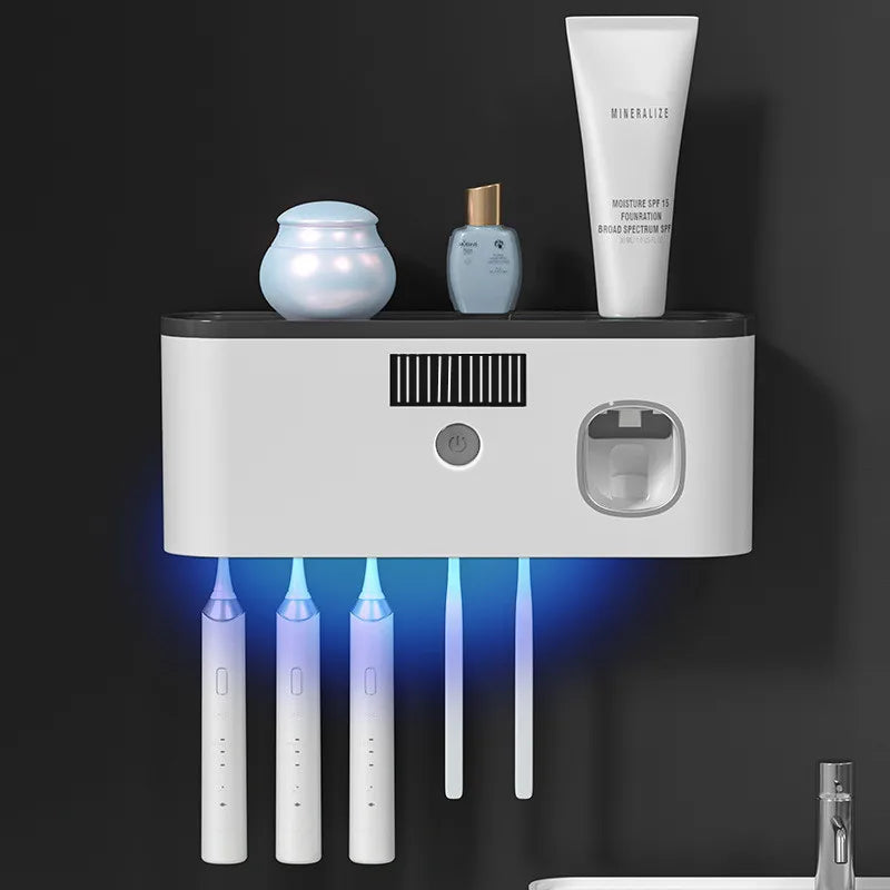 3-in-1 UV Toothbrush Holder & Dispenser