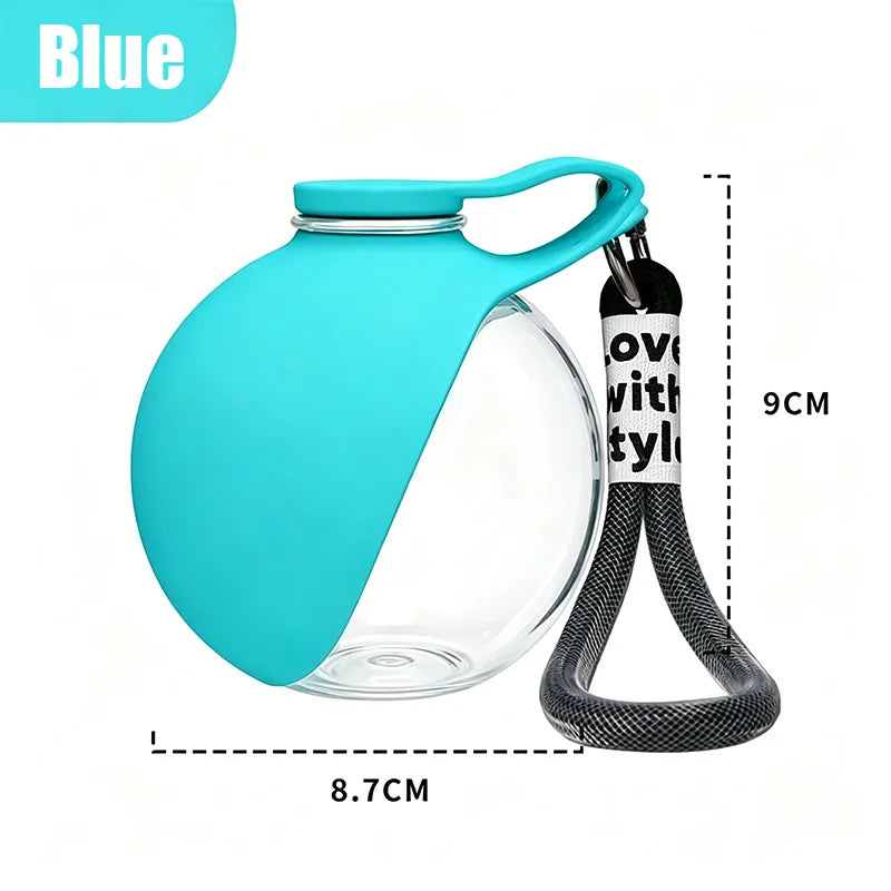 2-in-1 Portable Dog Water Bottle & Foldable Silicone Bowl – Leak-Proof Travel Pet Feeder