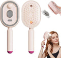 Electric Steam Hair Straightener Brush — Spray, Detangle & Massage in One