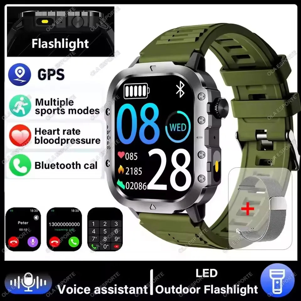 Military GPS Smart Watch Men