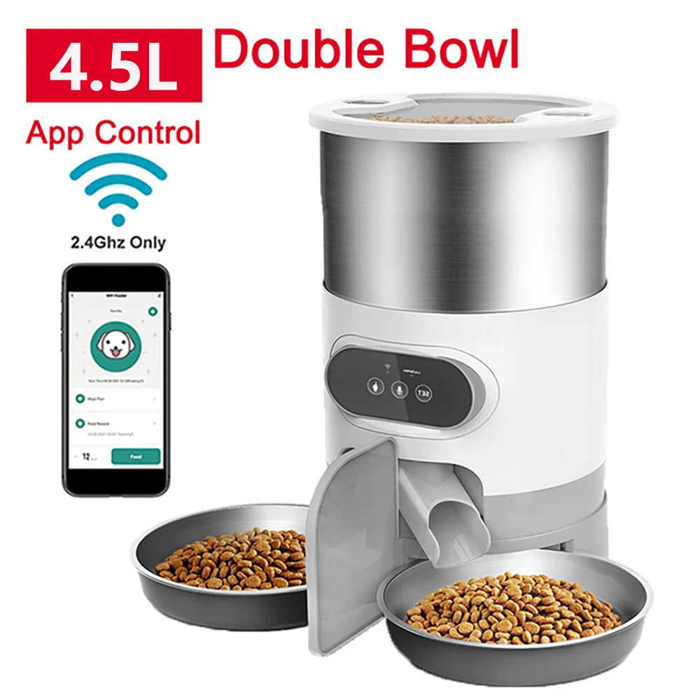 WiFi Auto Pet Feeder 4.5L