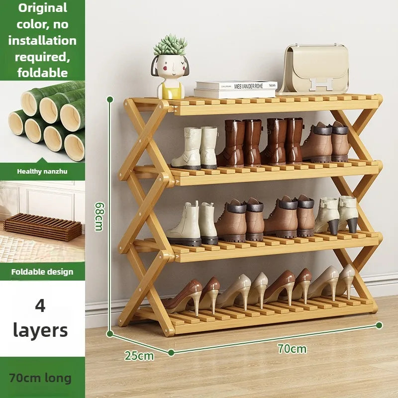 Portable Folding Shoe Rack – Multi-Tier Organizer