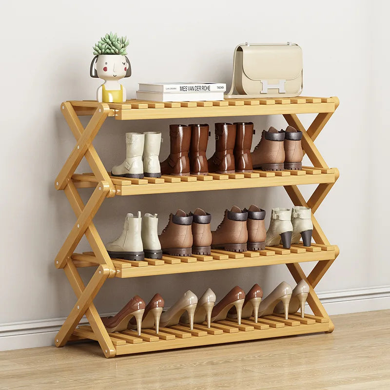 Portable Folding Shoe Rack – Multi-Tier Organizer