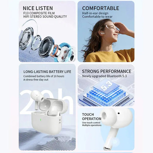 2025 Air Pro TWS Wireless Earbuds | Bluetooth 5.1 | HiFi Sound | Waterproof | iPhone & Android Nexsora Home 2025 Air Pro TWS Wireless Earbuds | Bluetooth 5.1 | HiFi Sound | Waterproof | iPhone & Android 2025 Air Pro TWS Wireless Earbuds | Bluetooth 5.1 | HiFi Sound | Waterproof | iPhone & Android  Nexsora Home