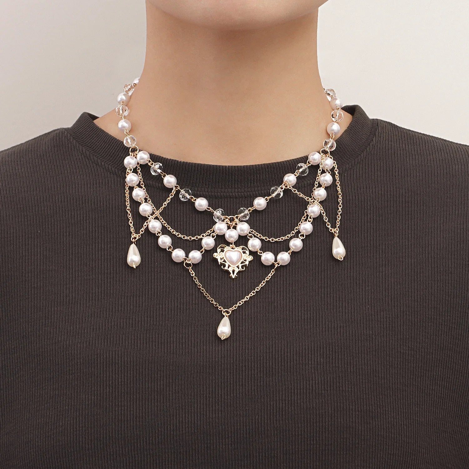 Butterfly Heart Fairycore Choker Necklace