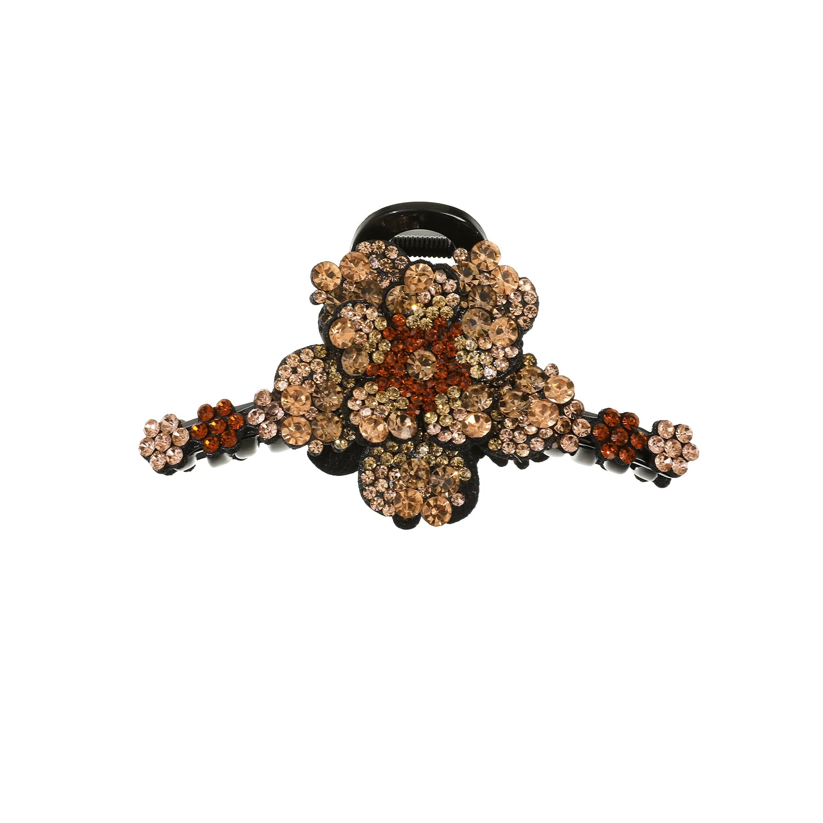 Rhinestone Flower Hair Claw Clips