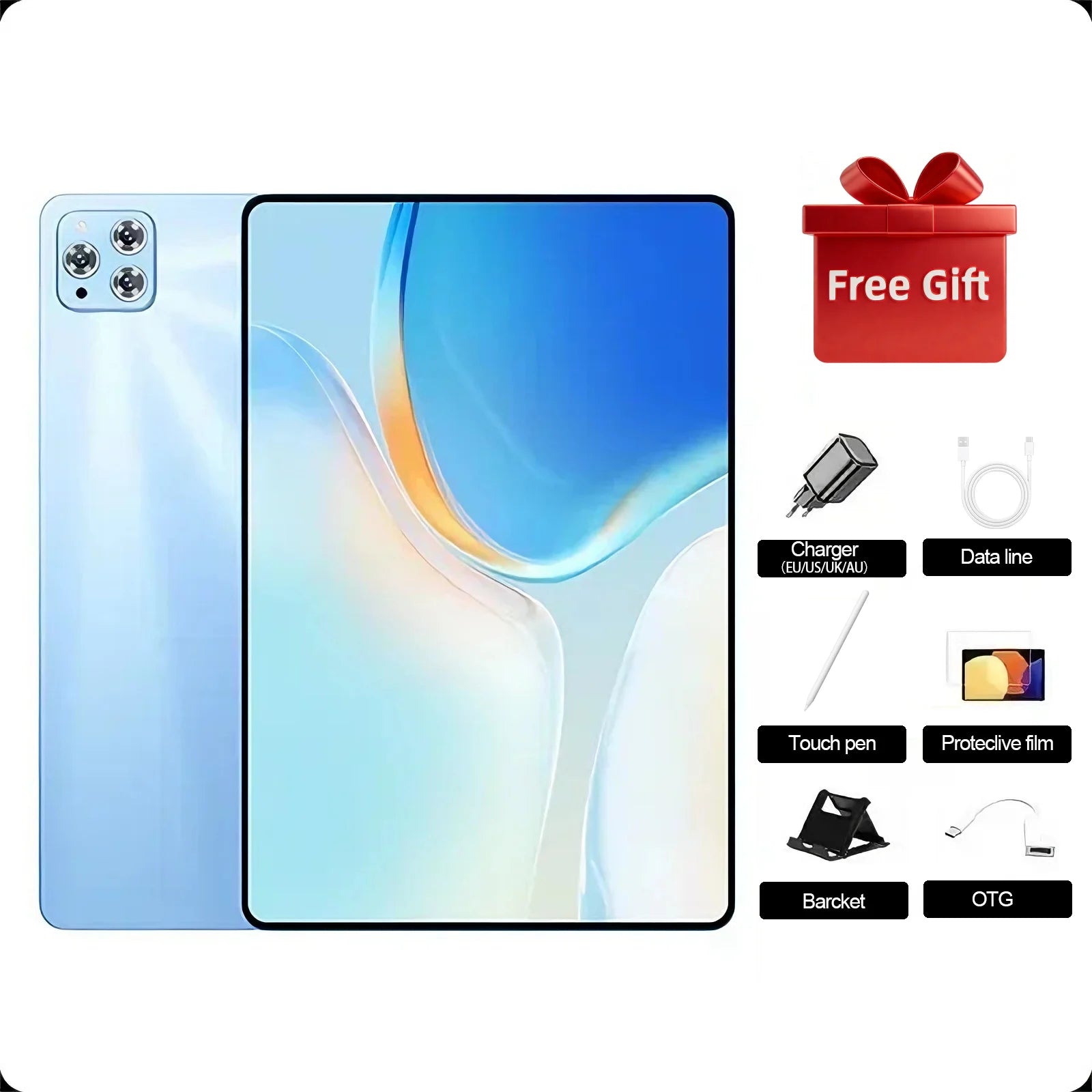 12" Android 16 Tablet – Snapdragon 8 Gen3, 24GB+2TB, 20000mAh, 5G Dual SIM, GPS, WiFi