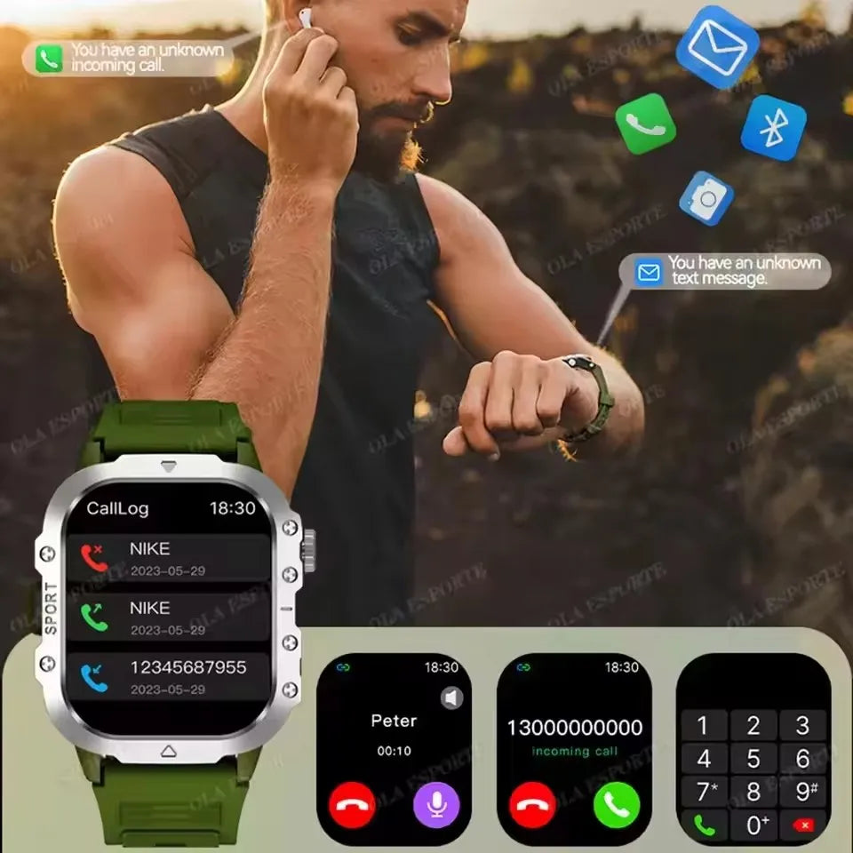 Military GPS Smart Watch Men