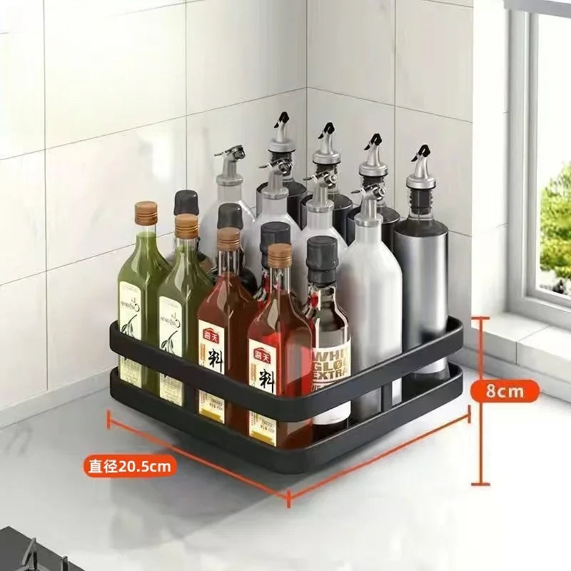 360° Rotating Spice Rack – 1, 2 or 3 Tier, Round or Square