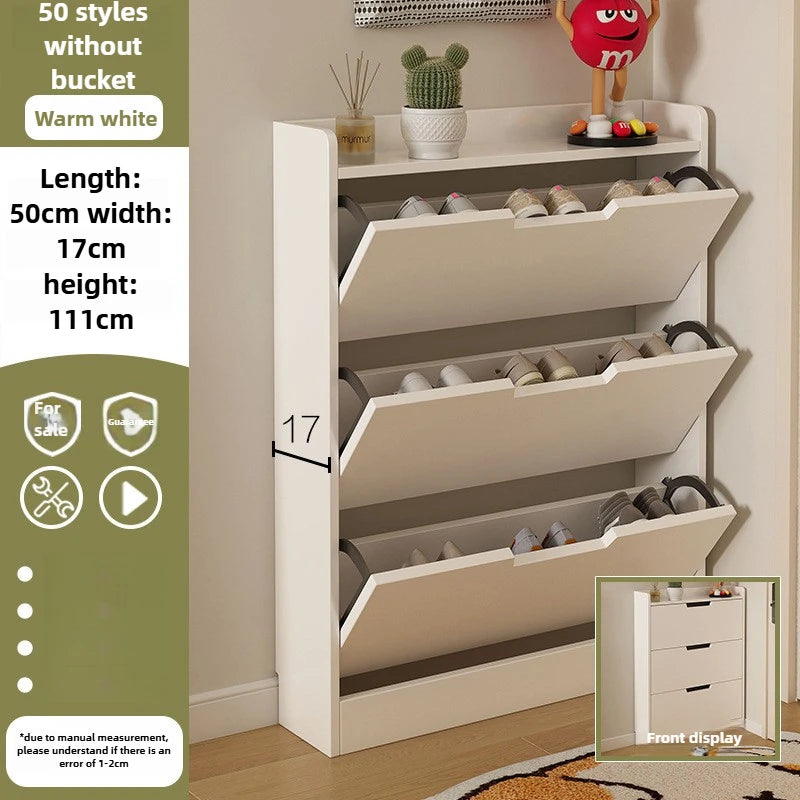 Tipping Bucket Shoe Cabinet – Large Capacity Entrance Storage
