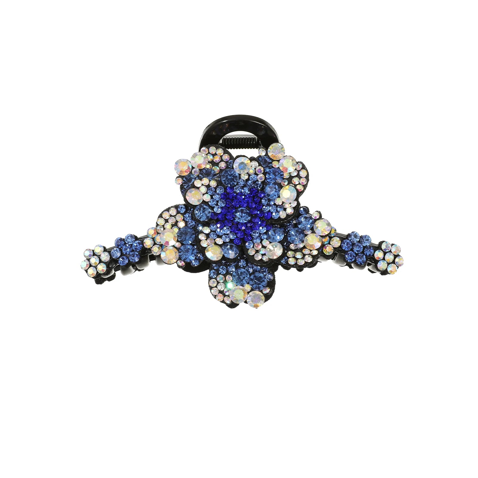 Rhinestone Flower Hair Claw Clips
