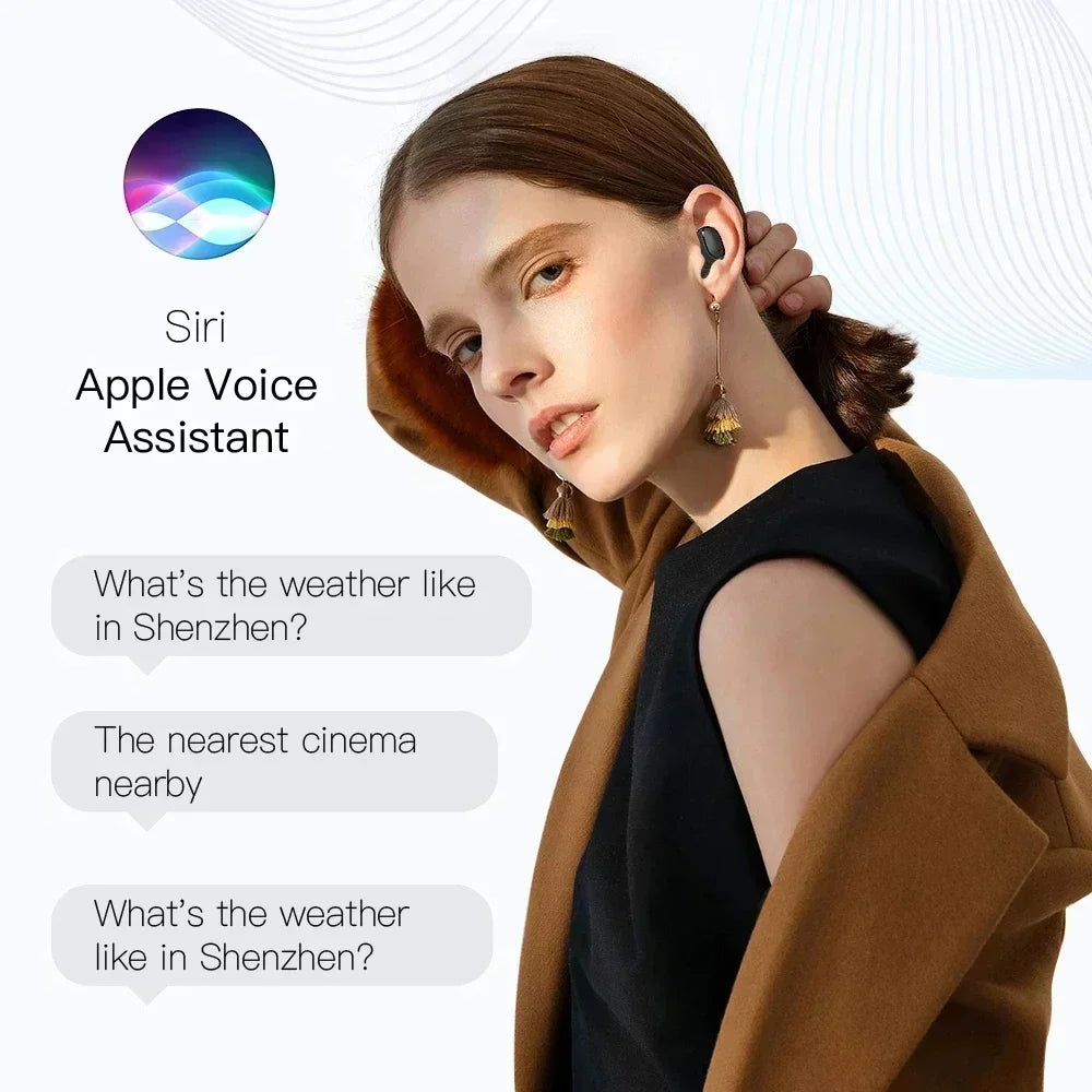 E6S TWS Bluetooth Earbuds – ANC, Wireless, Waterproof, with Mic, 24Hr Battery