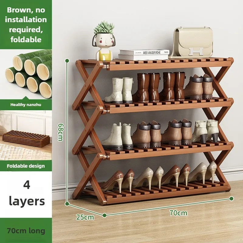 Portable Folding Shoe Rack – Multi-Tier Organizer