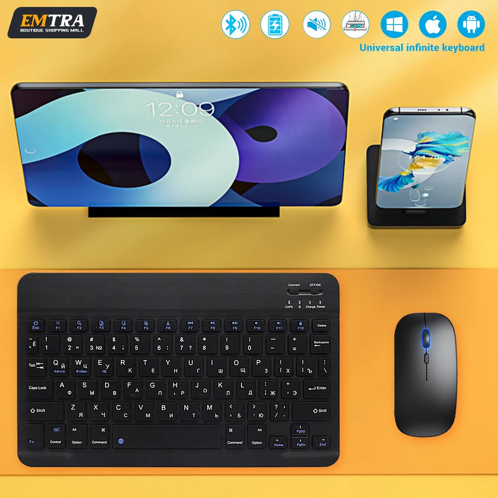 Wireless Bluetooth Keyboard & Mouse Combo