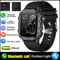New- 2026 New Military Smart Watch Men IP67 3ATM Outdoor Sports Fitness Tracker Blood Pressure Health Monitor BT Calls GPS Smartwatch