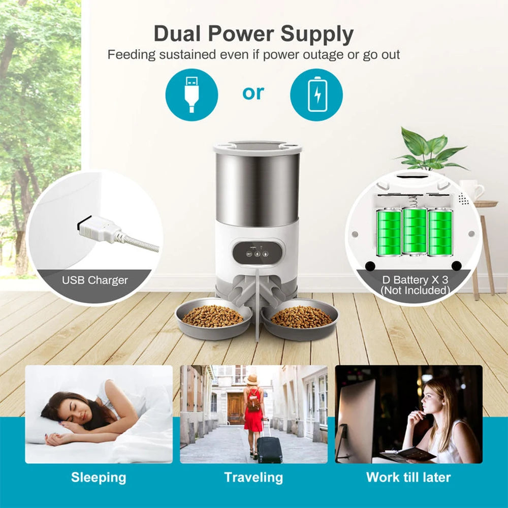 WiFi Auto Pet Feeder 4.5L