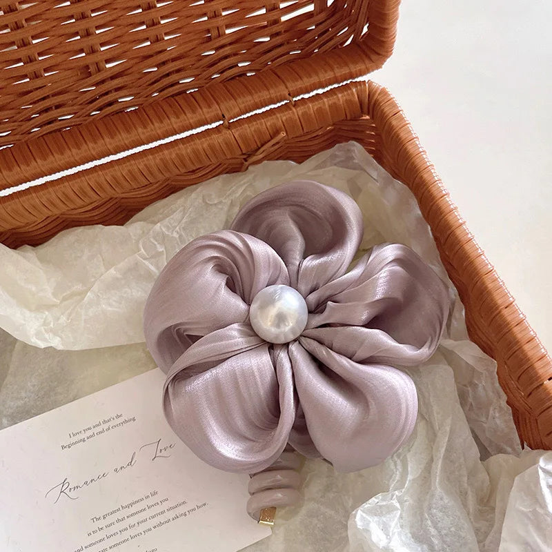 Floral Ponytail Hair Coil