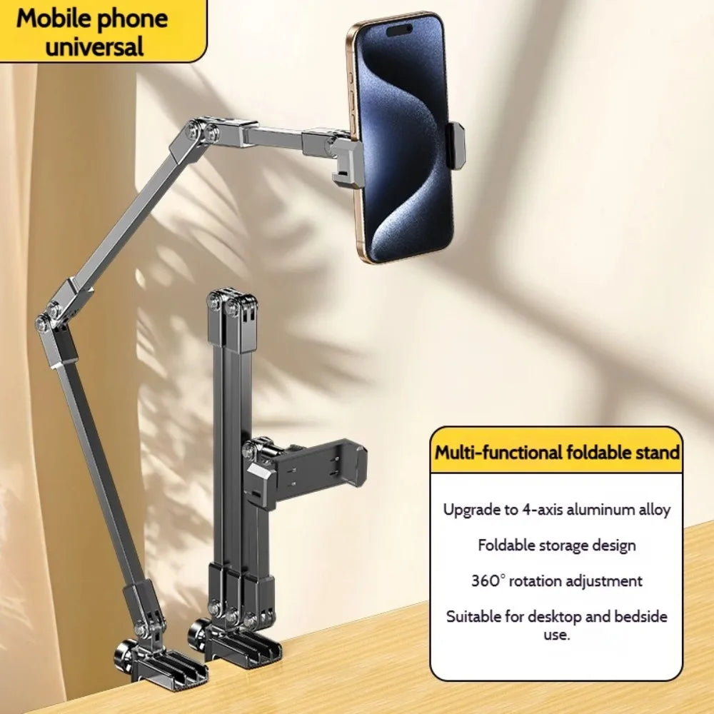 NEW Adjustable 3 Section Foldable Tablet Stand Bedside iPad Holder 5-12