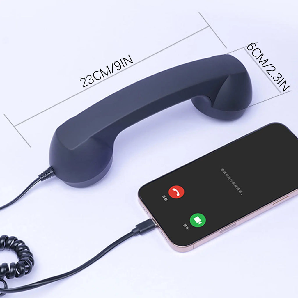 Retro Wired Type-C Telephone Handset