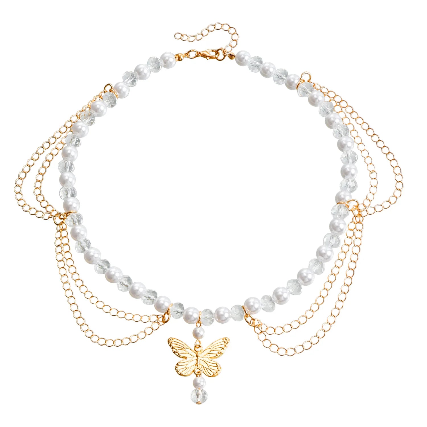 Butterfly Heart Fairycore Choker Necklace